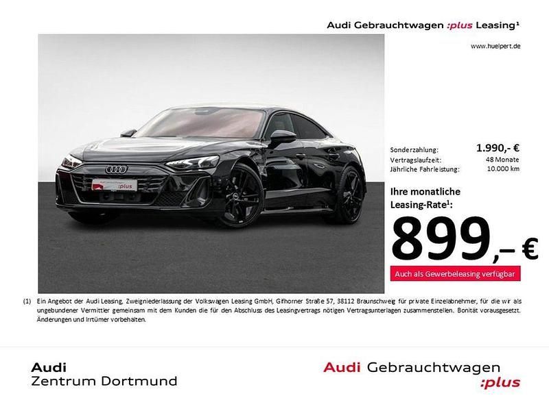 Mythosschwarz metallic Gebraucht 2025 Audi e-tron GT quattro Ambiente Limousine | 102.395 € - Bild 1/4