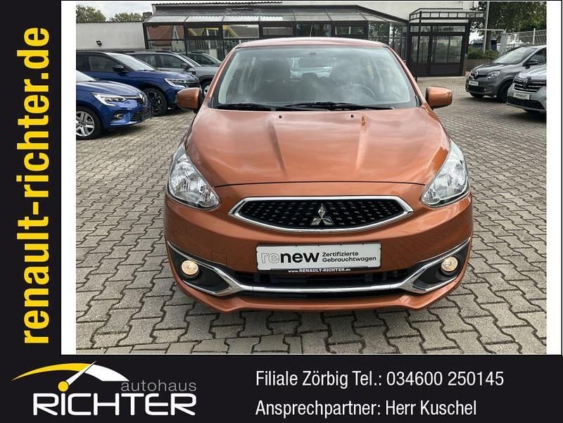 Second-hand Mitsubishi Space Star 71 CP (52 kW) 2017 Portocaliu Hatchback