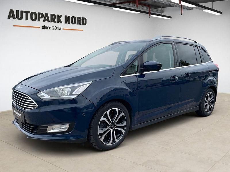 Blau Gebraucht 2019 Ford Grand C-Max Titanium Van / Kleinbus | 8.999 € (Guter Preis) - Bild 1/4
