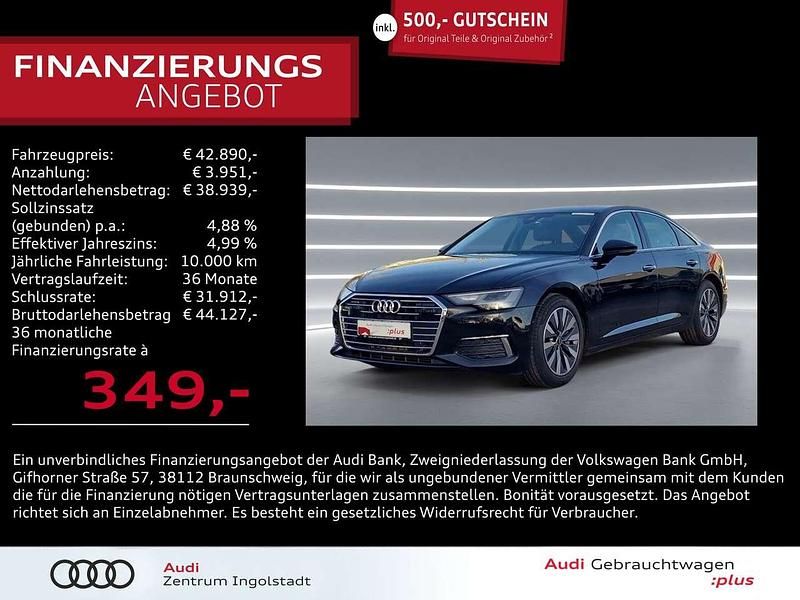 Schwarz metallic Gebraucht 2023 Audi A6 Design Limousine | 42.890 € (Fairer Preis) - Bild 1/2