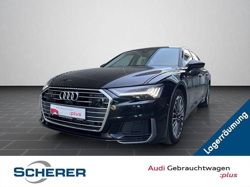 Mythosschwarz metallic Gebraucht 2023 Audi A6 S-Line Kombi | 39.450 € (Superpreis) - Bild 1/3