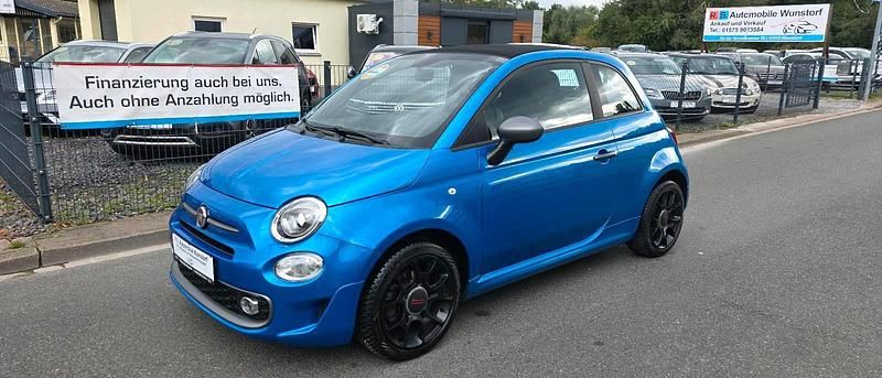Blau Gebraucht 2016 Fiat 500S S Cabrio | 8.990 € (Fairer Preis) - Bild 1/4