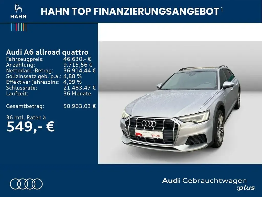Gebraucht Audi A6 Allroad Ambiente 344 PS (253 kW) 2023 Silber Kombi