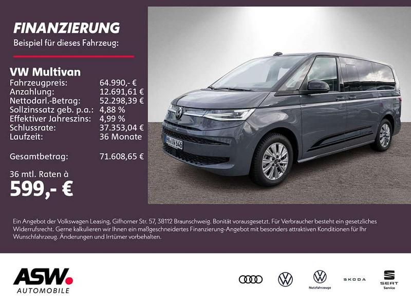 Pure grey/ dach deep black per Gebraucht 2024 VW T7 Life Van | 64.990 € - Bild 1/4