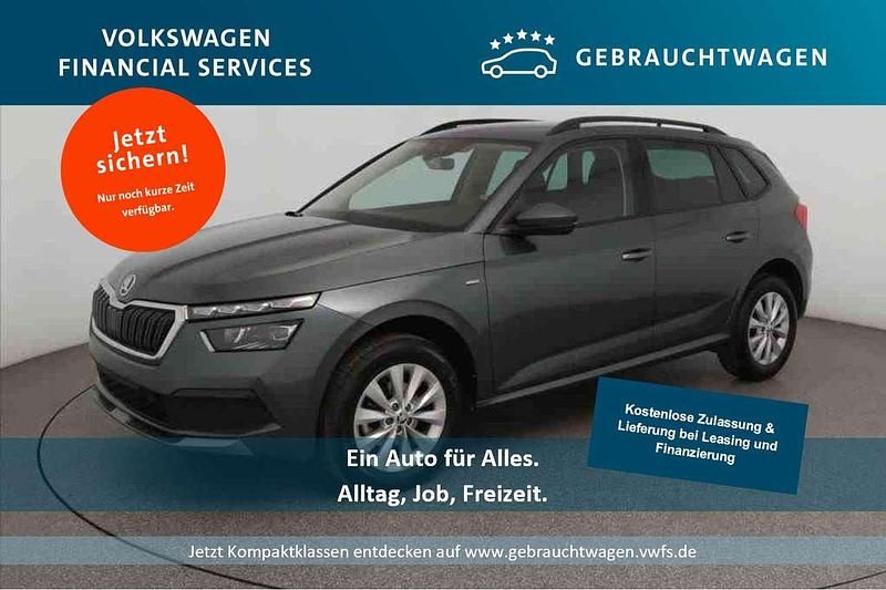 Quarzgrau metallic Gebraucht 2021 Skoda Kamiq Ambition SUV | 18.940 € (Superpreis) - Bild 1/4