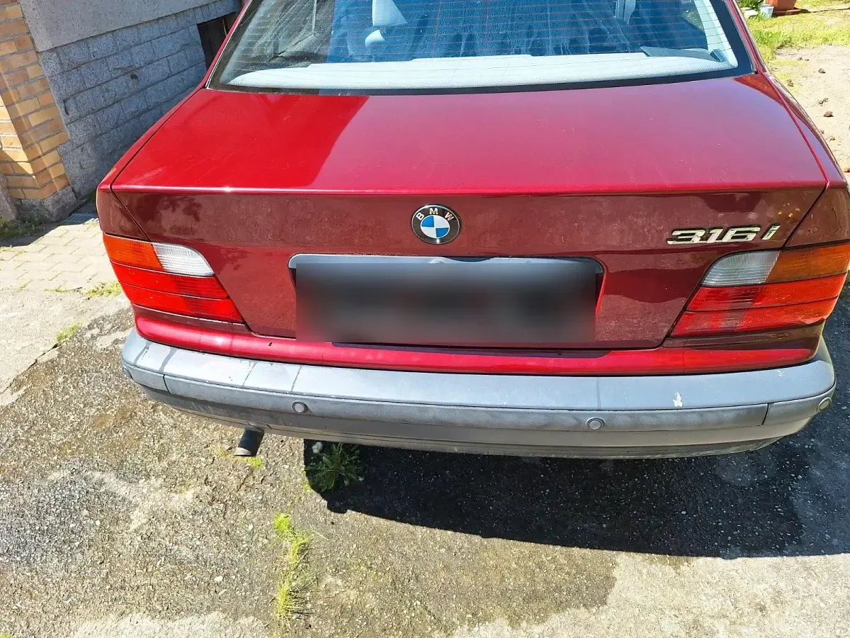 Brugt BMW 316 102 HK (75 kW) 1993 Rød Coupe