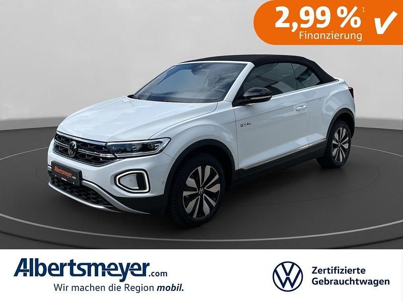 Weiß Gebraucht 2024 VW T-Roc Cabriolet Goal Cabrio | 32.489 € (Guter Preis) - Bild 1/4