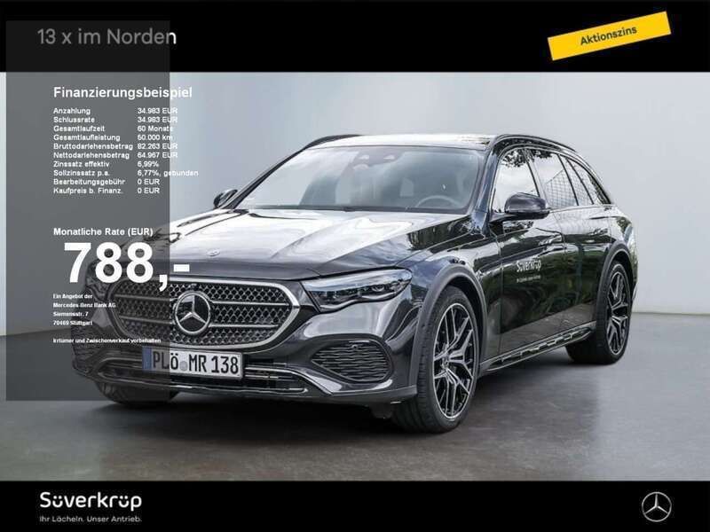 Metalliclack obsidianschwarz Gebraucht 2025 Mercedes E450 Avantgarde Kombi | 97.950 € (Teuer) - Bild 1/4