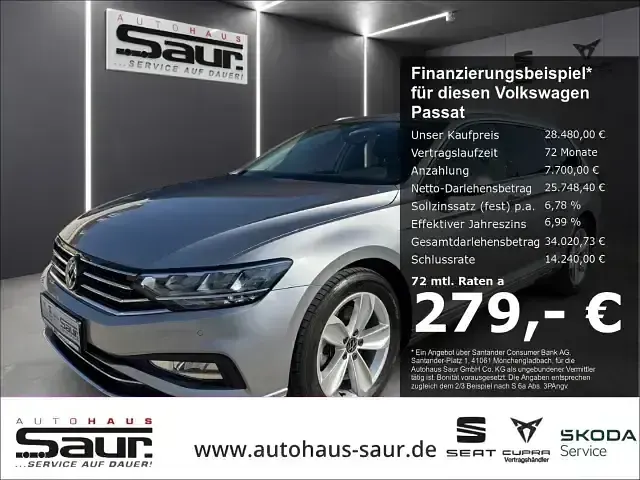Gebraucht VW Passat Elegance 150 PS (110 kW) 2023 Silber Kombi