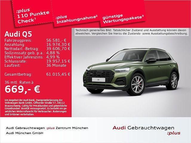 Distriktgrün metallic Gebraucht 2025 Audi Q5 Advanced SUV | 56.581 € (Guter Preis) - Bild 1/2