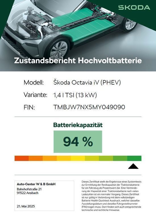 Gebraucht Skoda Octavia First Edition 150 PS (110 kW) 2020 Schwarzmagic perleffekt met. Kombi