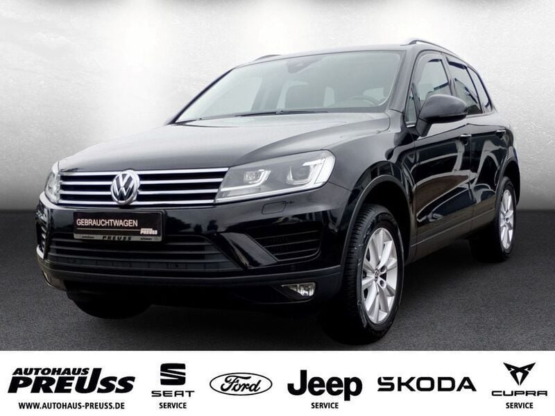 Schwarz Gebraucht 2018 VW Touareg Terrain Tech SUV | 28.980 € (Superpreis) - Bild 1/4