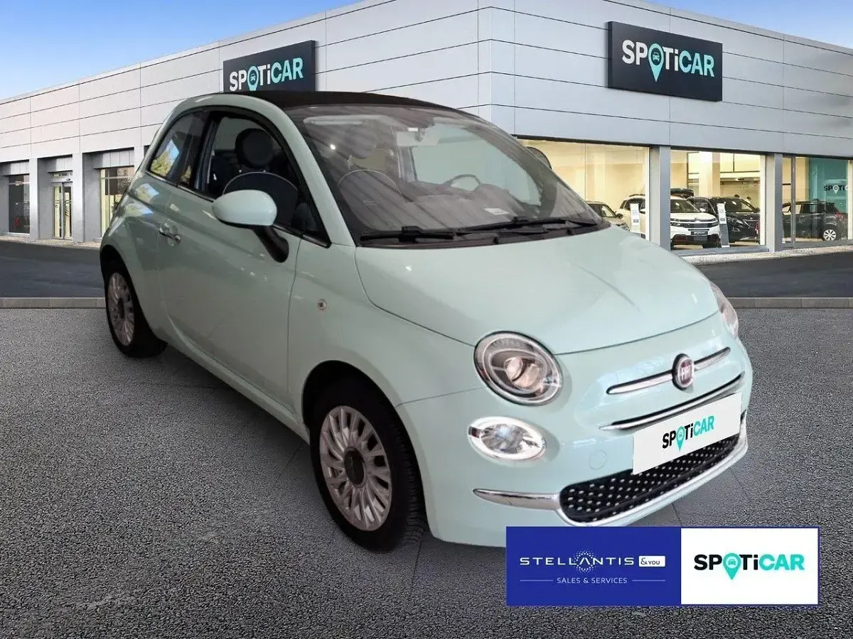 Gebraucht Fiat 500 Lounge 69 PS (50 kW) 2017 Grün Cabrio