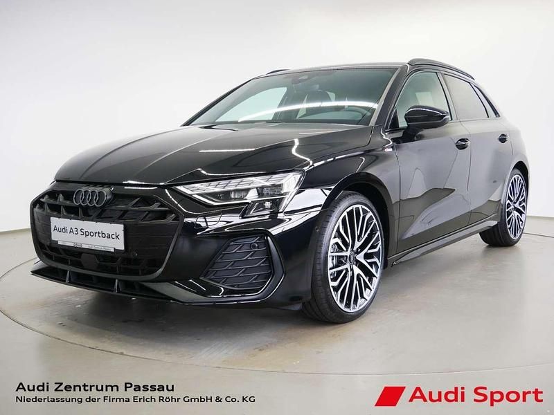 Mythosschwarz metallic Neu 2025 Audi A3 Sportback S-Line Limousine | 38.750 € (Fairer Preis) - Bild 1/4