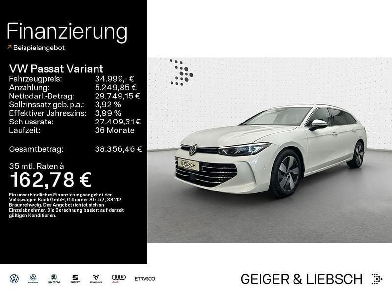 Oryxweiß perlmutteffekt Gebraucht 2024 VW Passat Elegance Kombi | 34.999 € (Superpreis) - Bild 1/4