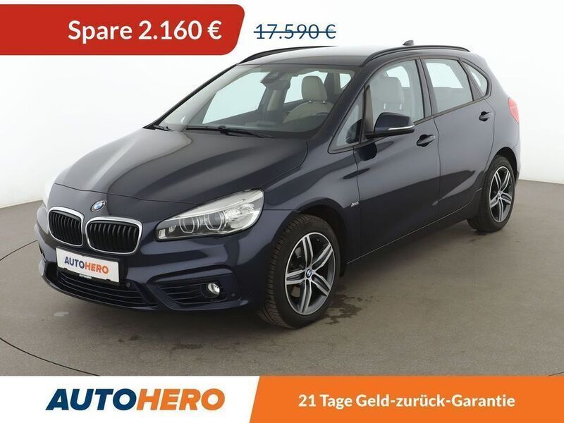 Blau Gebraucht 2017 BMW 218 Active Tourer Sport Line Van / Kleinbus | 15.430 € (Fairer Preis) - Bild 1/3