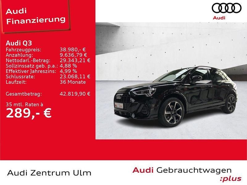 Schwarz Gebraucht 2022 Audi Q3 S-Line SUV | 38.980 € (Fairer Preis) - Bild 1/4