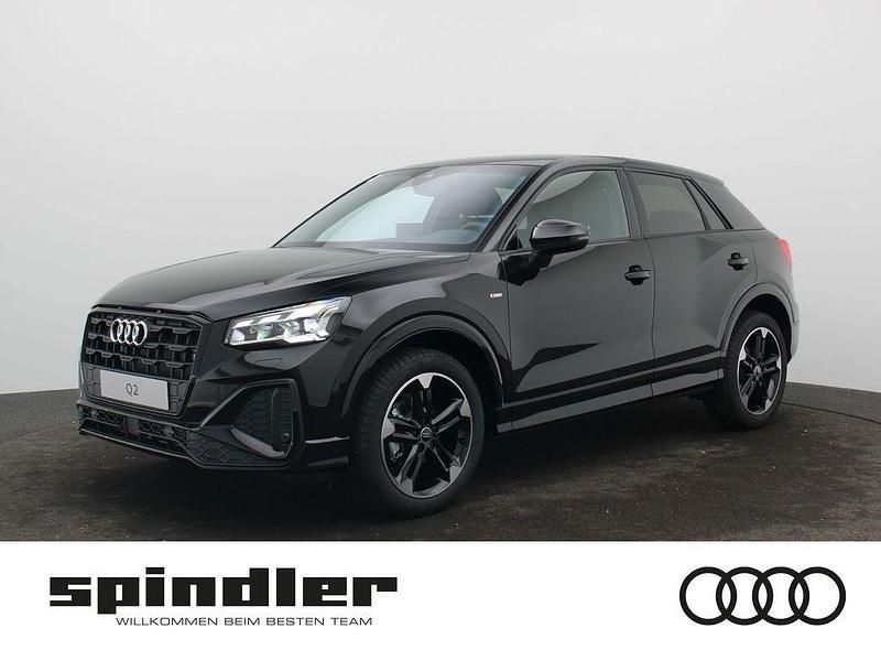 Mythosschwarz metallic Neu 2025 Audi Q2 S-Line SUV | 43.850 € (Teuer) - Bild 1/4