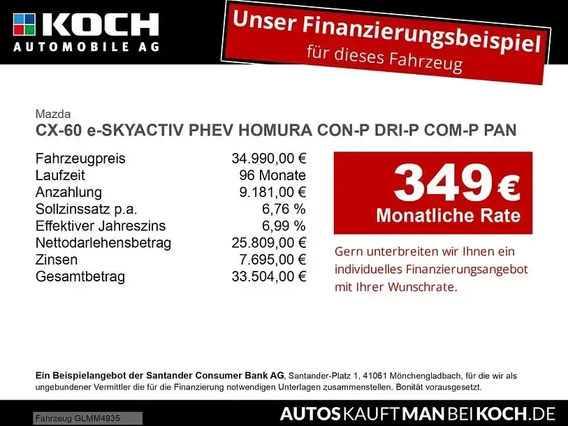 Gebraucht Mazda CX-60 Homura-Line 175 PS (128 kW) 2022 Weiss SUV