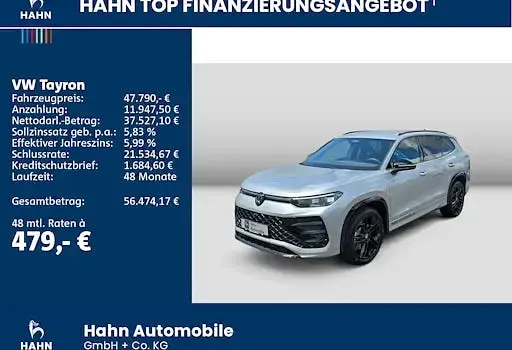 Gebraucht VW Tayron R-line 150 PS (110 kW) 2025 Silber SUV