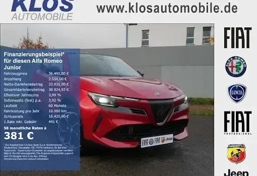 Neu Alfa Romeo Junior 145 PS (106 kW) 2026 Rot SUV