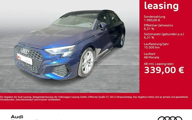 Używany Audi A3 S-Line 150 KM (110 kW) 2022 Sedan/Limuzyna