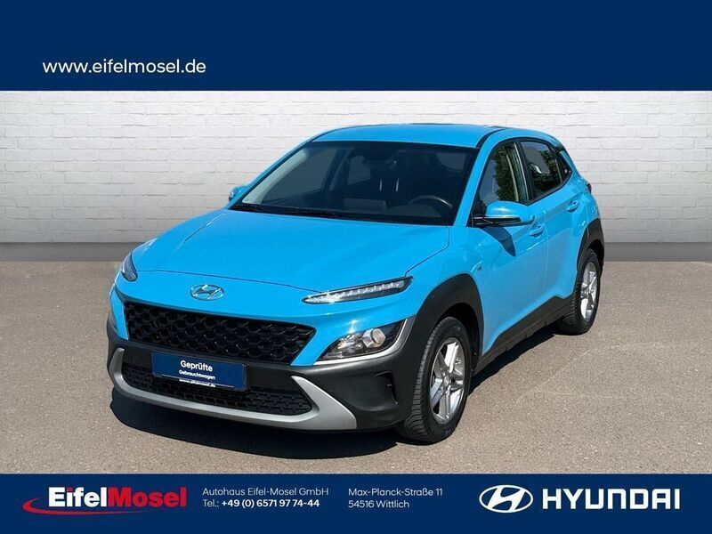 Blau Gebraucht 2021 Hyundai Kona SUV | 14.886 € (Guter Preis) - Bild 1/4