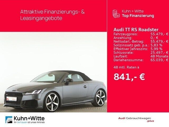 Daytonagrau perleffekt Gebraucht 2021 Audi TT Roadster Comfort Cabrio | 54.849 € (Fairer Preis) - Bild 1/3