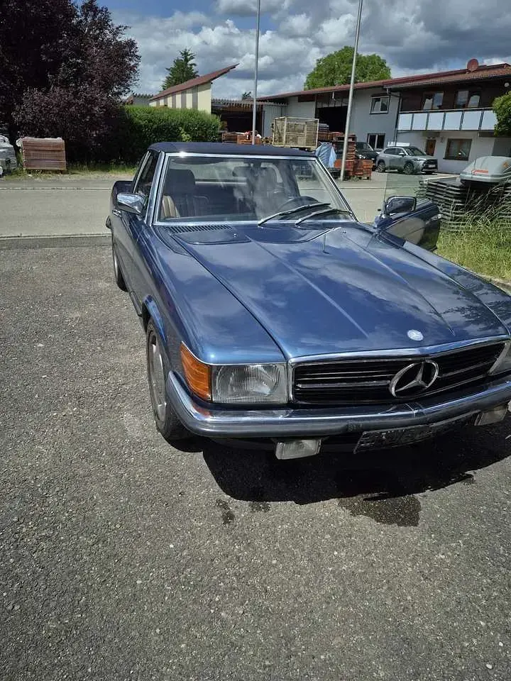 Gebraucht Mercedes SL280 177 PS (130 kW) 1986 Blau Cabrio