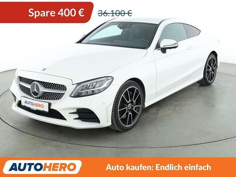 Weiß Gebraucht 2020 Mercedes C400 AMG line Coupé | 35.700 € (Fairer Preis) - Bild 1/3