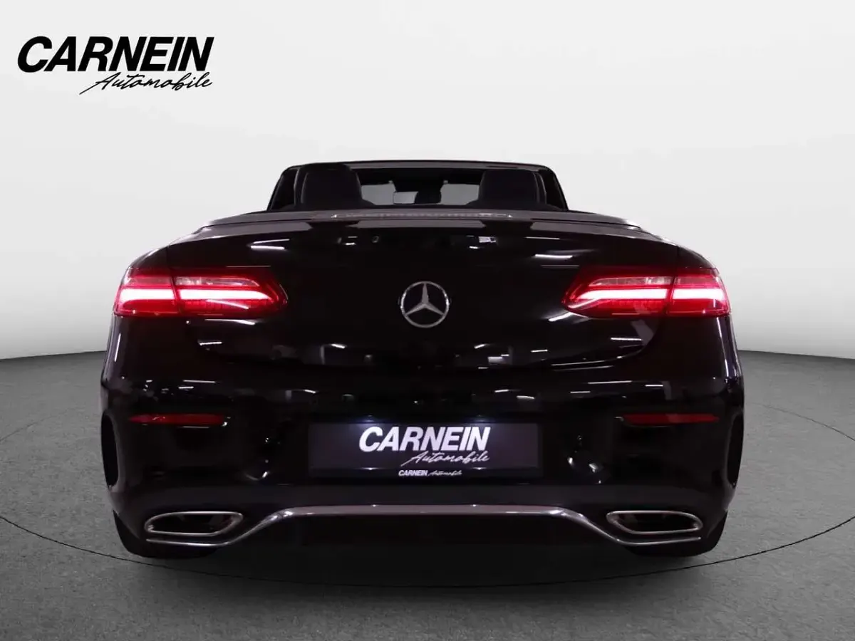 Gebraucht Mercedes E300 AMG line 245 PS (180 kW) 2018 Schwarz/baltic black Cabrio
