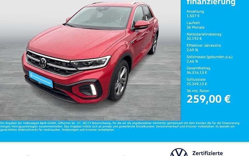 Rot Gebraucht 2024 VW T-Roc R-line SUV | 33.699 € (Fairer Preis) - Bild 1/4