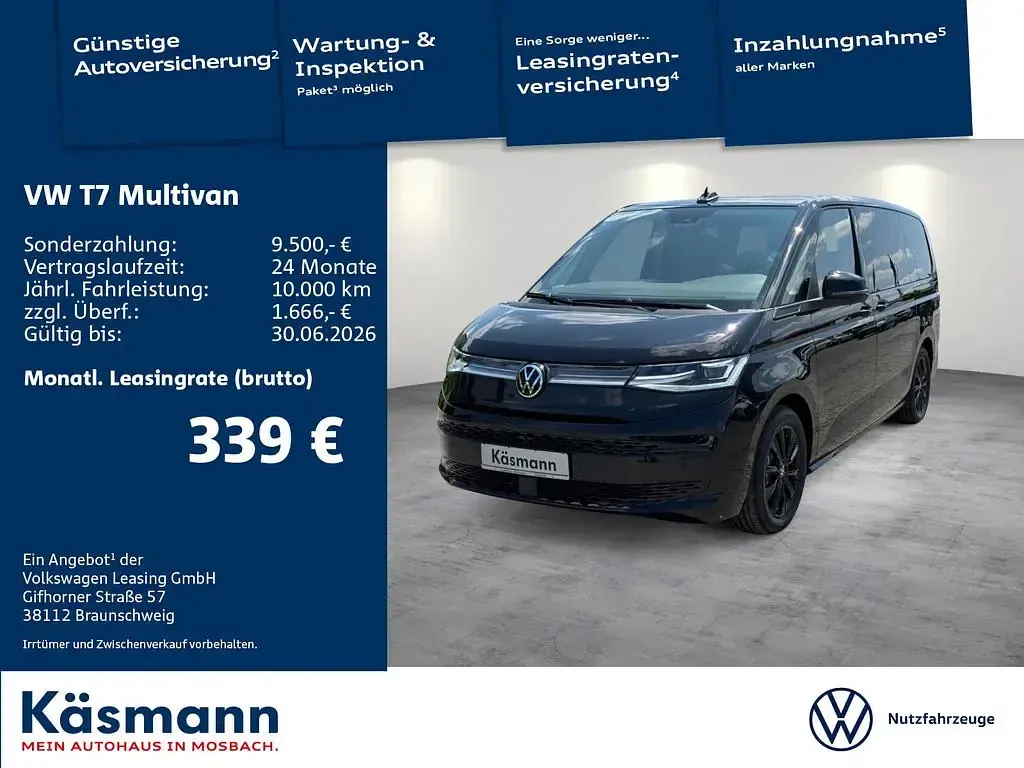 Neu VW Multivan Goal 150 PS (110 kW) 2026 Schwarz Van / Kleinbus