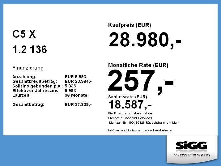 Gebraucht Citroën C5 X 136 PS (100 kW) 2025 Blau Kombi