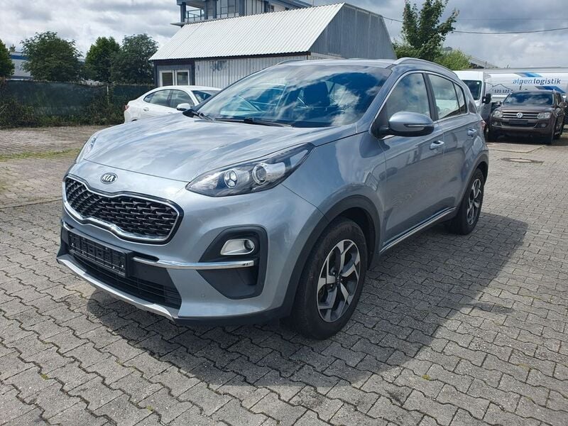 (css) lunarsilber met. Gebraucht 2021 Kia Sportage Vision SUV | 16.999 € - Bild 1/4