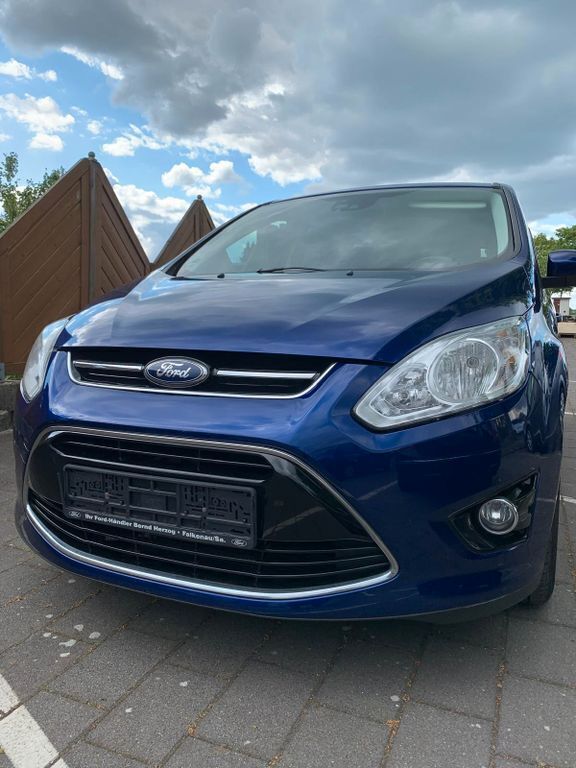Blau Gebraucht 2014 Ford C-MAX Titanium Van / Kleinbus | 3.999 € (Superpreis) - Bild 1/4