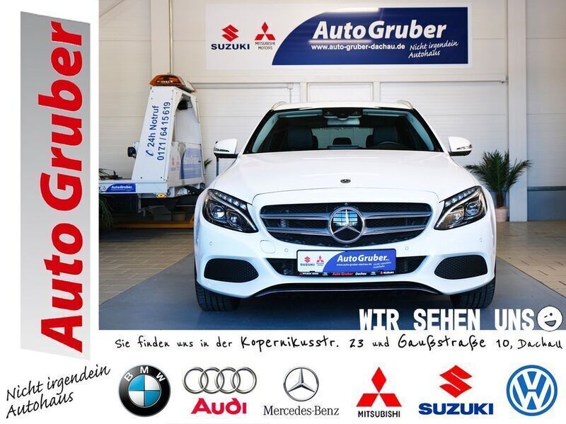 Polarweiss unilack Gebraucht 2018 Mercedes C350e Kombi | 26.990 € (Fairer Preis) - Bild 1/4