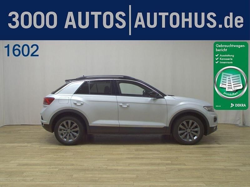 White silver metallic Gebraucht 2022 VW T-Roc Sport SUV | 19.980 € - Bild 1/2
