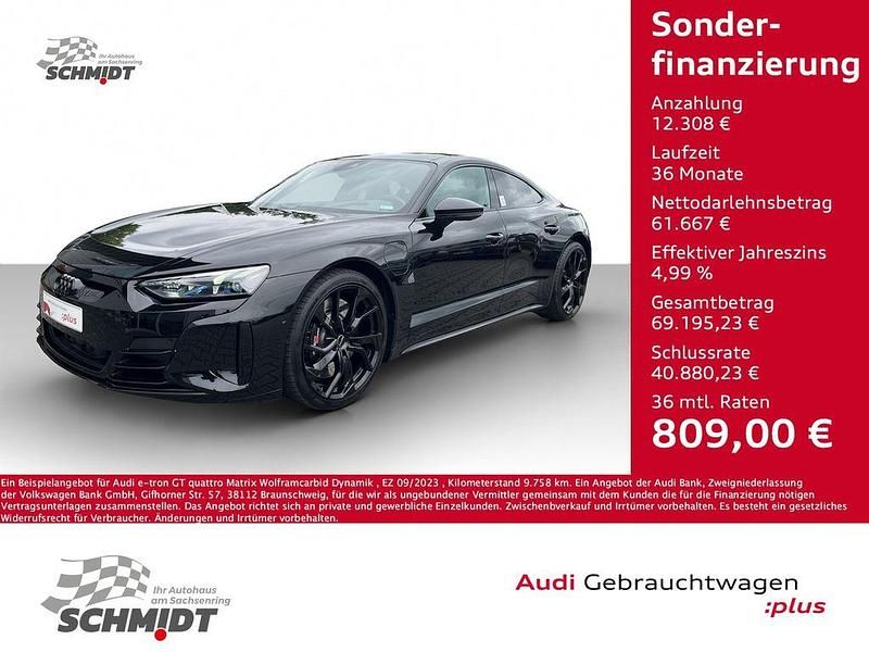 Schwarz Gebraucht 2023 Audi e-tron GT quattro Sport Limousine | 72.975 € (Teuer) - Bild 1/4