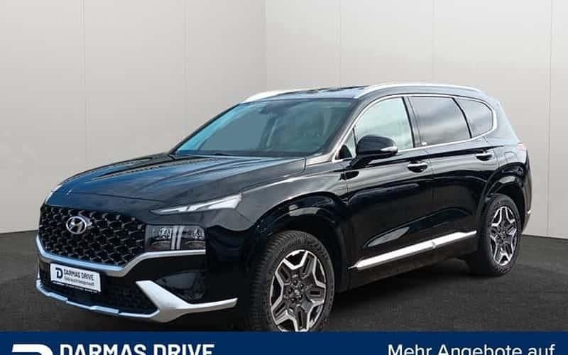 Schwarz Gebraucht 2021 Hyundai Santa Fe Signature SUV | 31.990 € (Fairer Preis) - Bild 1/4
