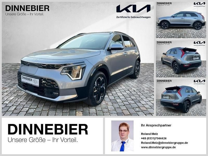 Grau (metallic) Gebraucht 2024 Kia e-Niro Inspiration SUV | 29.890 € (Fairer Preis) - Bild 1/3