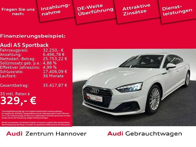 2y gletscherweiß metallic Gebraucht 2022 Audi A5 Coupé | 32.250 € (Fairer Preis) - Bild 1/4