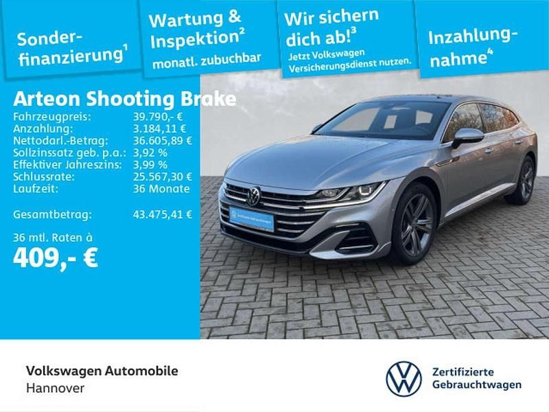Pyritsilber metallic Gebraucht 2024 VW Arteon R-line Kombi | 39.790 € (Fairer Preis) - Bild 1/3