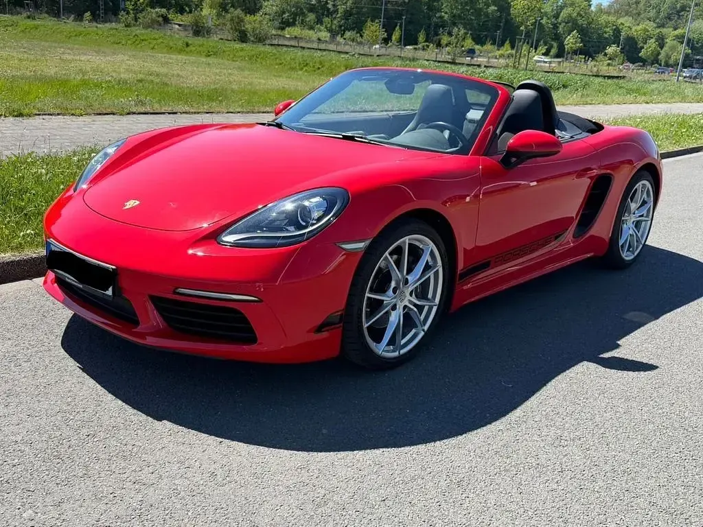 Gebraucht Porsche Boxster 299 PS (219 kW) 2022 Rot Cabrio