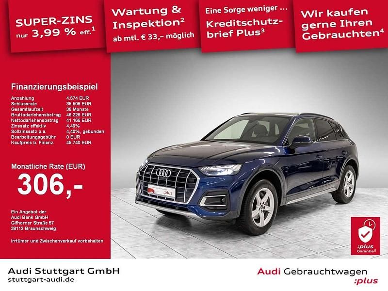 Navarrablau metallic Gebraucht 2024 Audi Q5 Ambiente SUV | 45.740 € (Guter Preis) - Bild 1/2