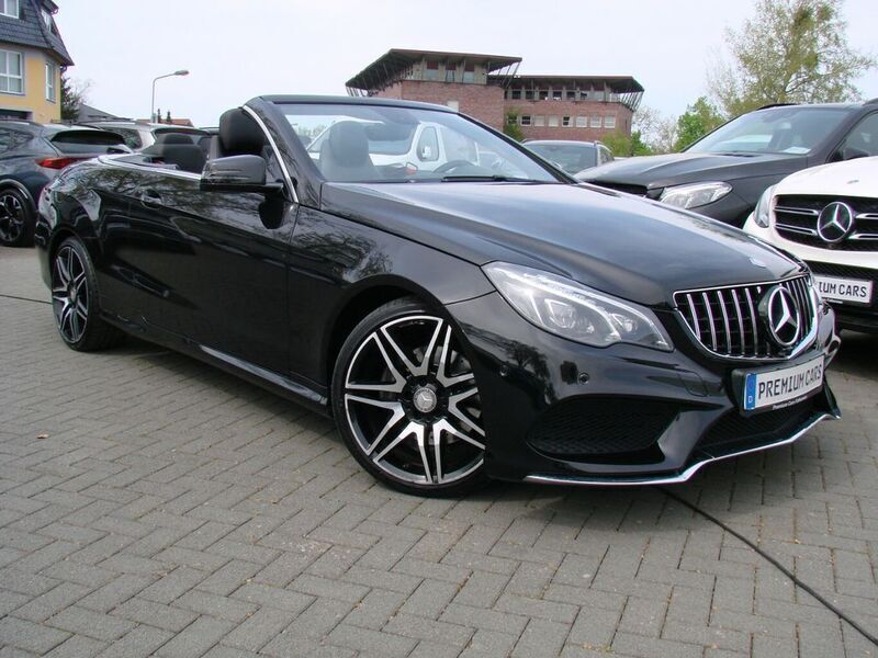 Schwarz metallic Gebraucht 2014 Mercedes E350 Sport Cabrio | 24.780 € - Bild 1/4