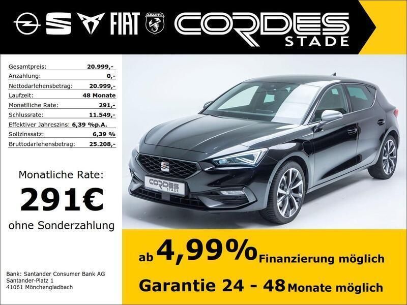 Mitternachtsschwarz Gebraucht 2020 Seat Leon FR Limousine | 20.999 € (Fairer Preis) - Bild 1/4
