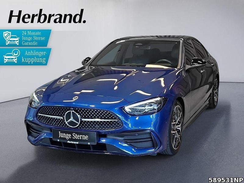 Metalliclack spektralblau Gebraucht 2022 Mercedes C200 AMG Limousine | 37.980 € (Teuer) - Bild 1/4