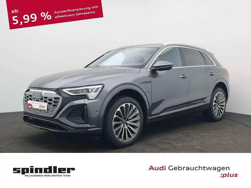 Gebraucht Audi Q8 e-tron S-Line 300 kW (408 PS) 2024 Grau (daytonagrau perleffekt) SUV
