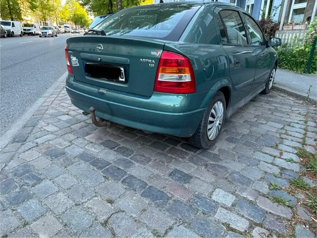 Gebraucht Opel Astra 2001 Grün Kleinwagen
